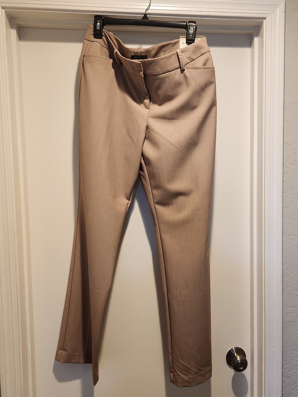 Worthington Taupe Straight-Leg Trousers